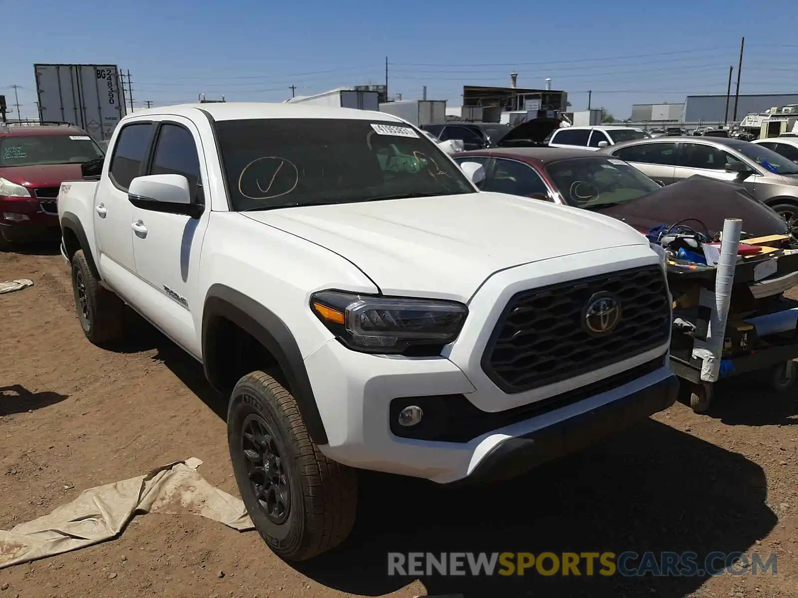 1 Photograph of a damaged car 3TMCZ5AN7MM384050 TOYOTA TACOMA 2021