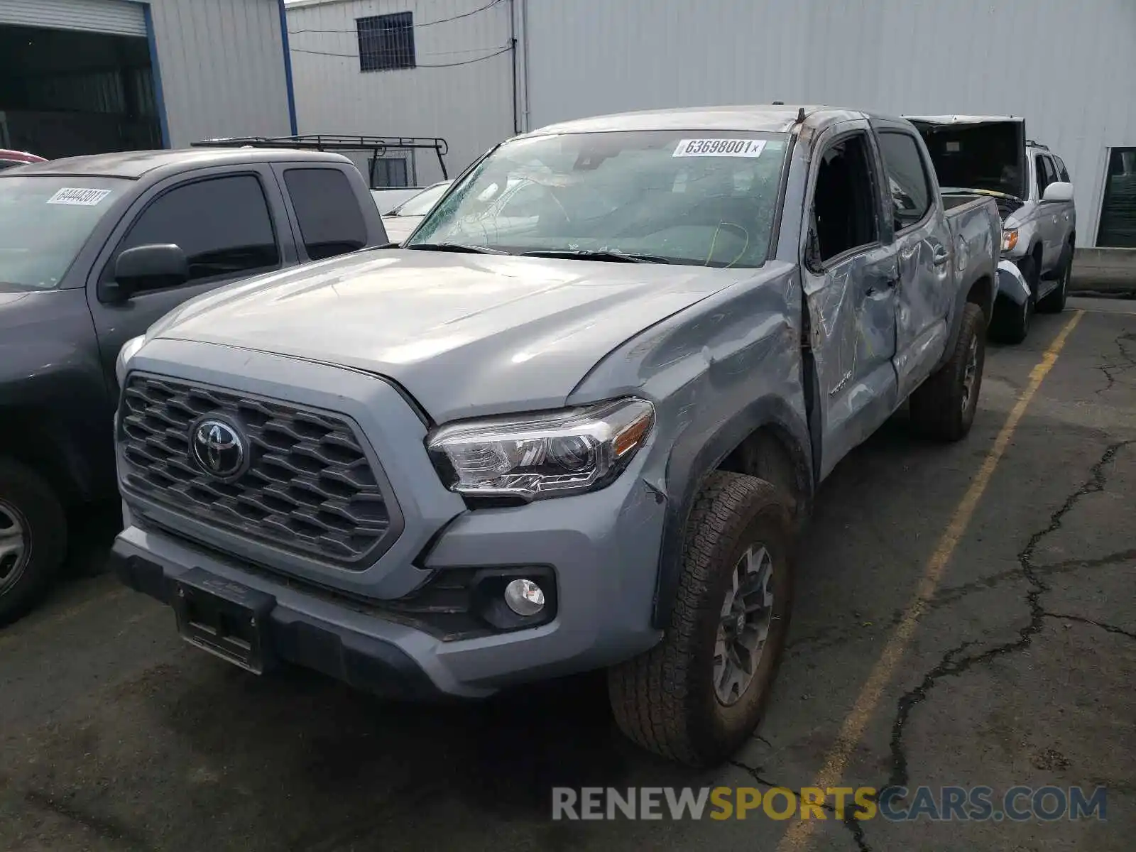 2 Photograph of a damaged car 3TMCZ5AN7MM389135 TOYOTA TACOMA 2021