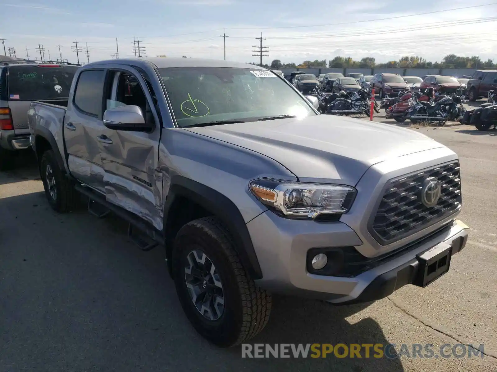 1 Photograph of a damaged car 3TMCZ5AN7MM393377 TOYOTA TACOMA 2021