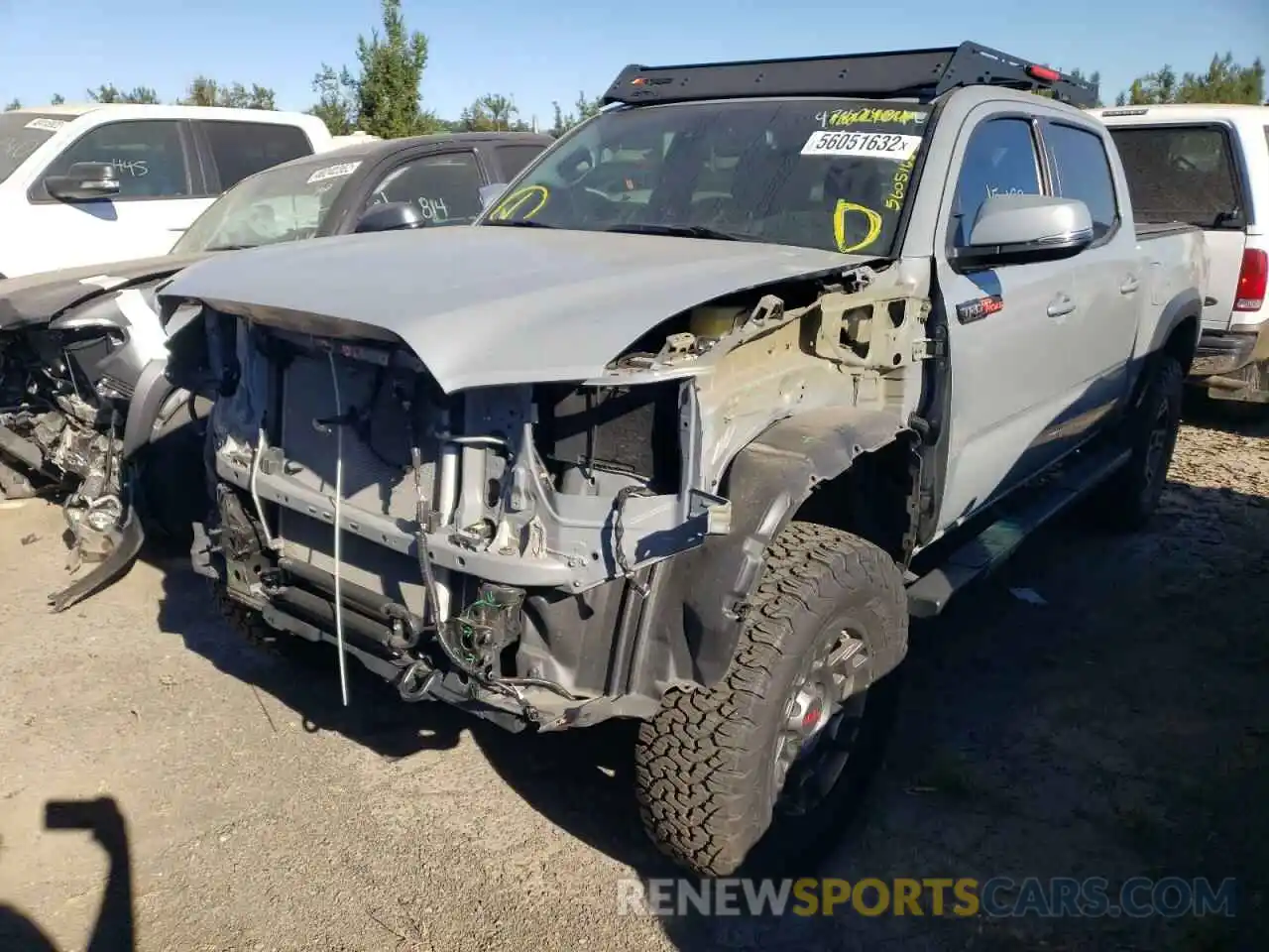 2 Photograph of a damaged car 3TMCZ5AN7MM403471 TOYOTA TACOMA 2021