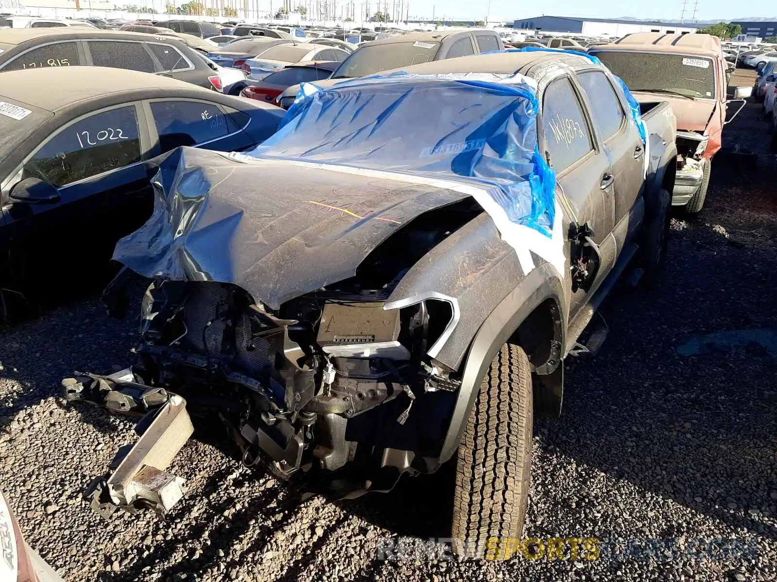 2 Photograph of a damaged car 3TMCZ5AN7MM403602 TOYOTA TACOMA 2021