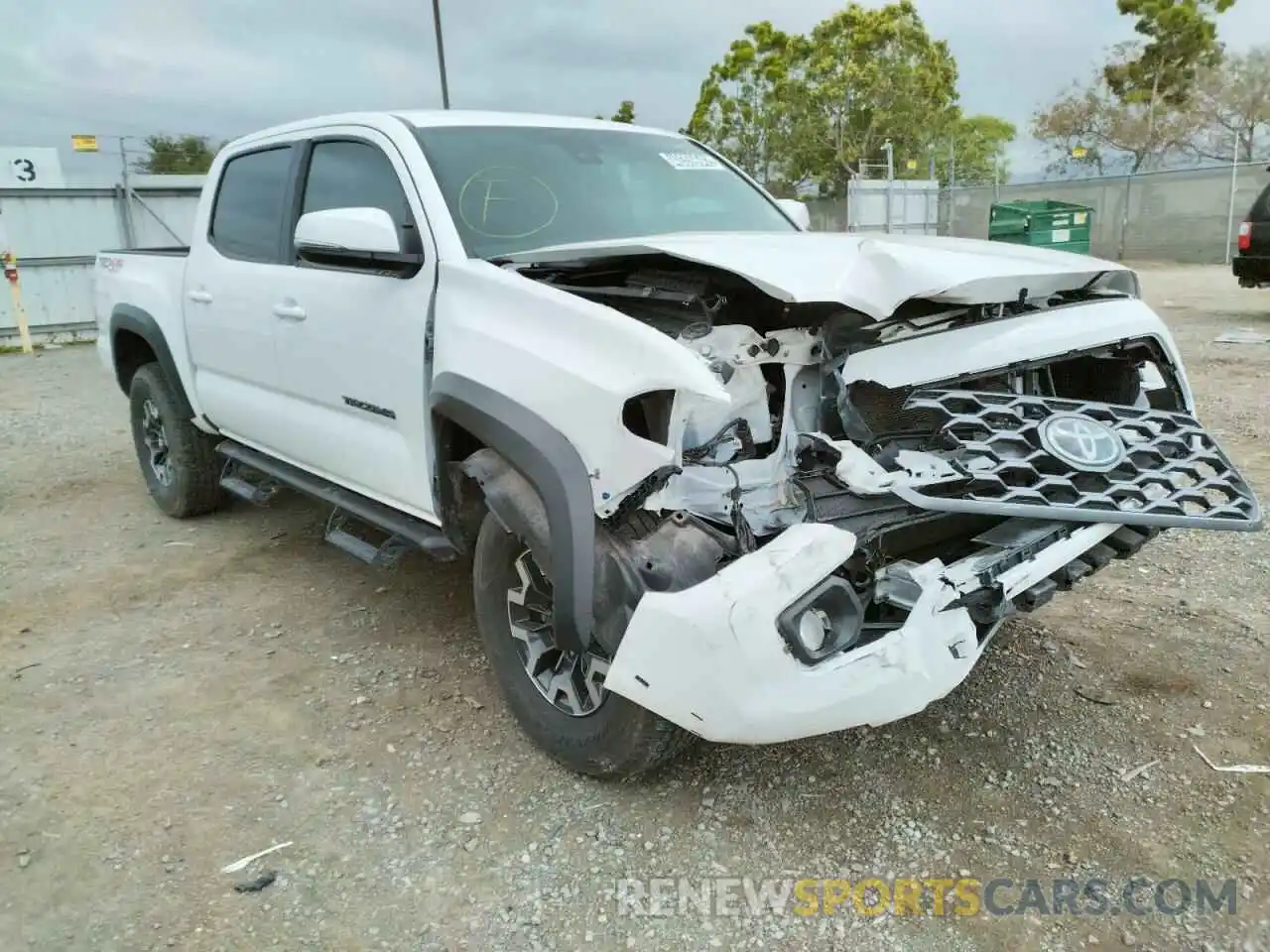 1 Photograph of a damaged car 3TMCZ5AN7MM404992 TOYOTA TACOMA 2021