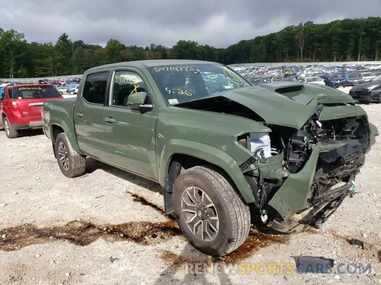 1 Photograph of a damaged car 3TMCZ5AN7MM407097 TOYOTA TACOMA 2021