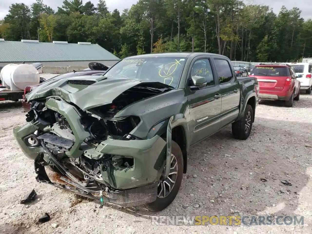 2 Photograph of a damaged car 3TMCZ5AN7MM407097 TOYOTA TACOMA 2021