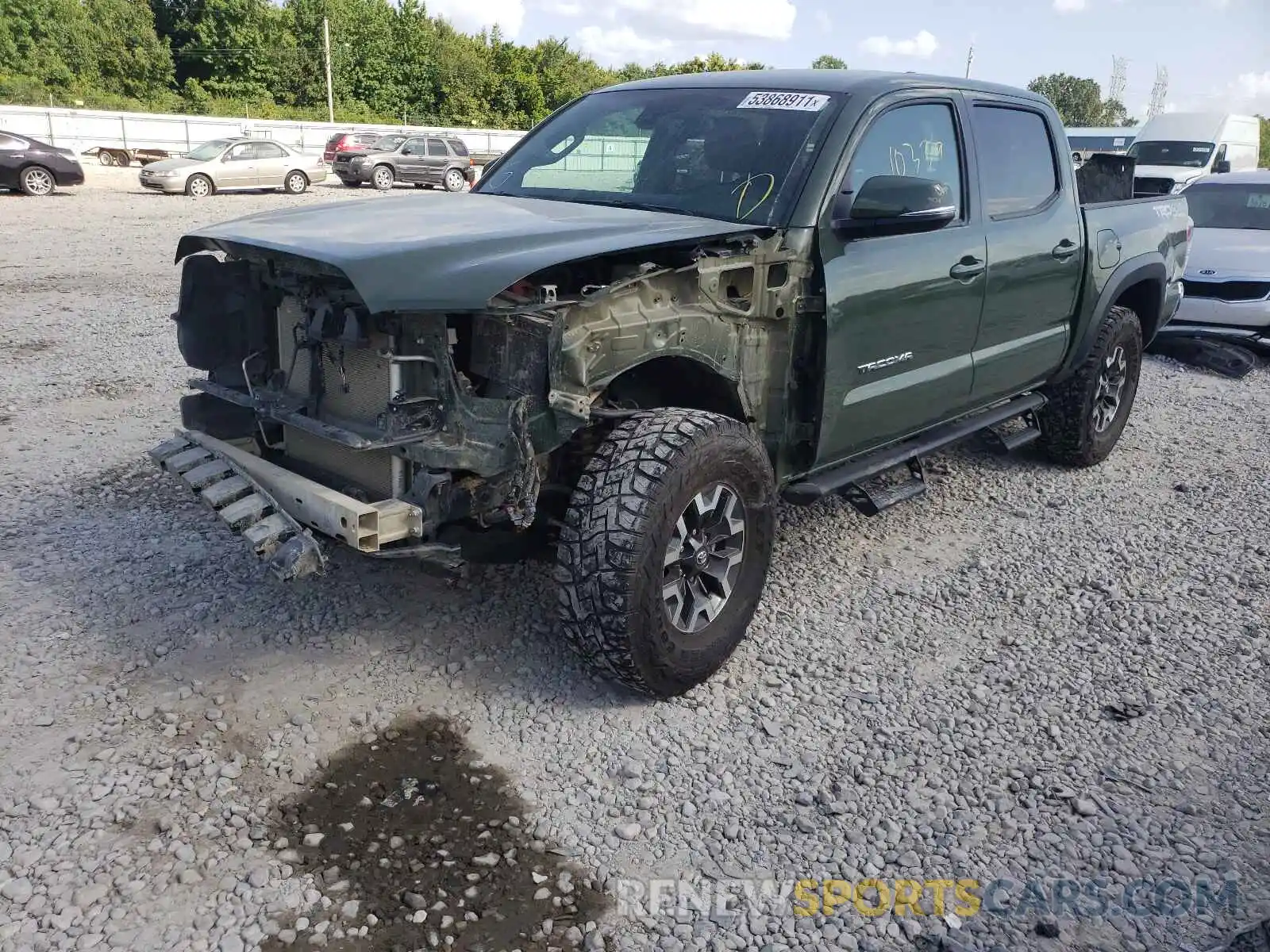 2 Photograph of a damaged car 3TMCZ5AN7MM416950 TOYOTA TACOMA 2021