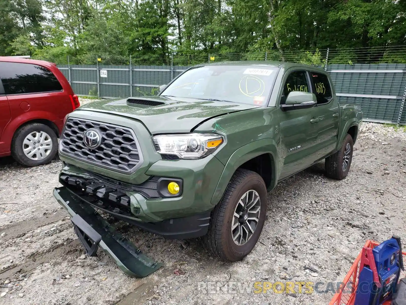 2 Photograph of a damaged car 3TMCZ5AN7MM417497 TOYOTA TACOMA 2021