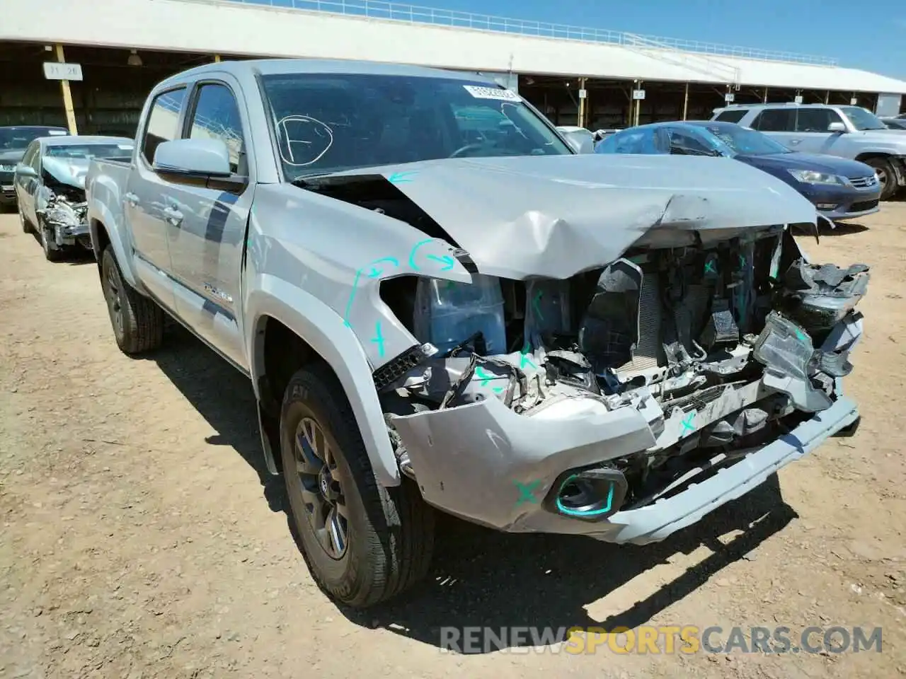 1 Photograph of a damaged car 3TMCZ5AN7MM421064 TOYOTA TACOMA 2021