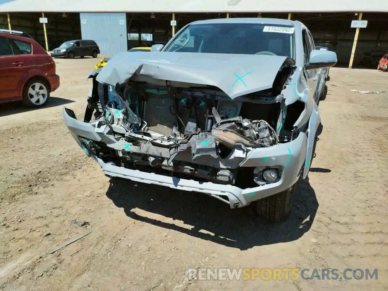 9 Photograph of a damaged car 3TMCZ5AN7MM421064 TOYOTA TACOMA 2021