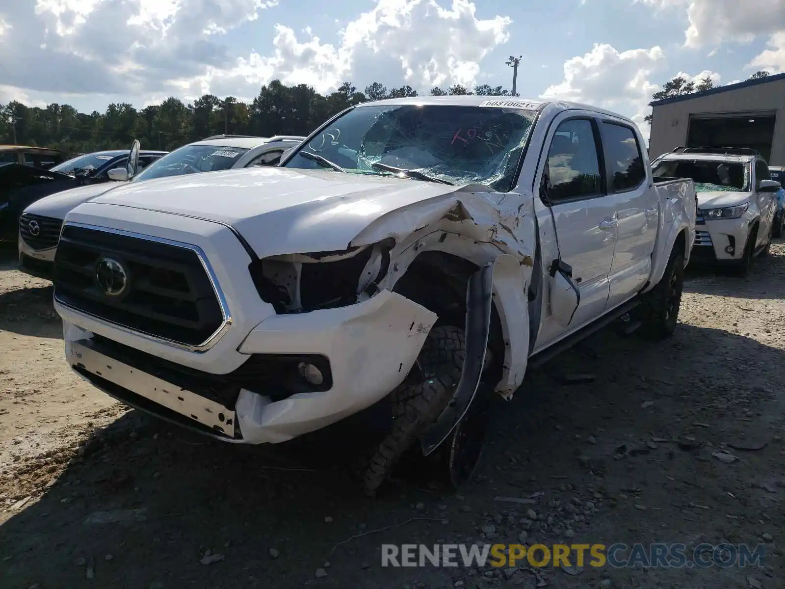 2 Photograph of a damaged car 3TMCZ5AN7MM433117 TOYOTA TACOMA 2021