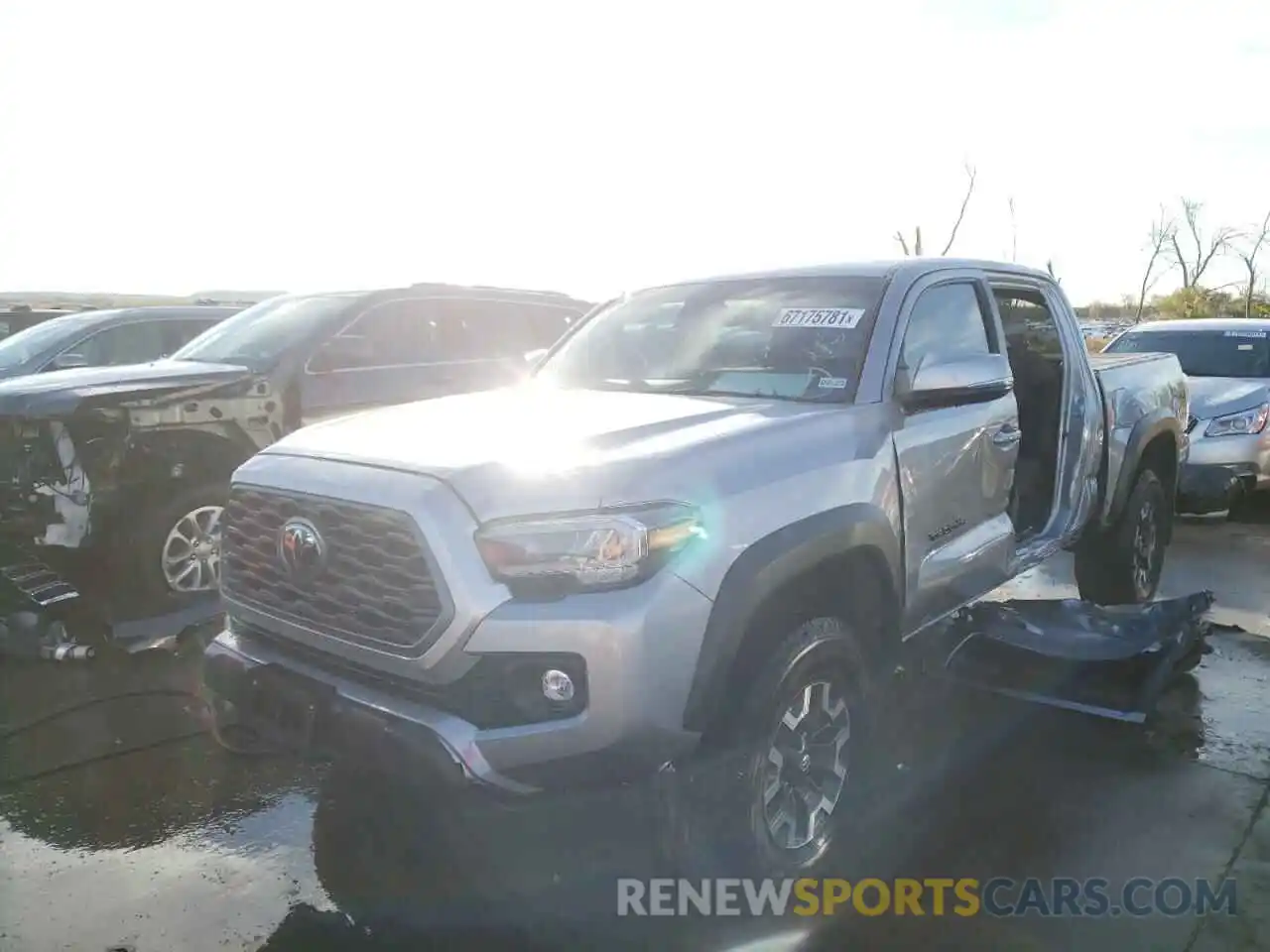 2 Photograph of a damaged car 3TMCZ5AN7MM436311 TOYOTA TACOMA 2021