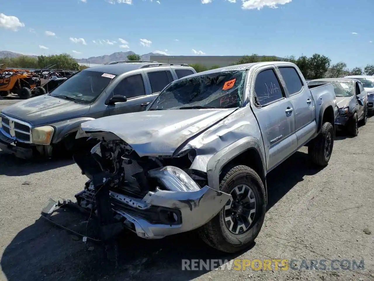 2 Photograph of a damaged car 3TMCZ5AN7MM442657 TOYOTA TACOMA 2021