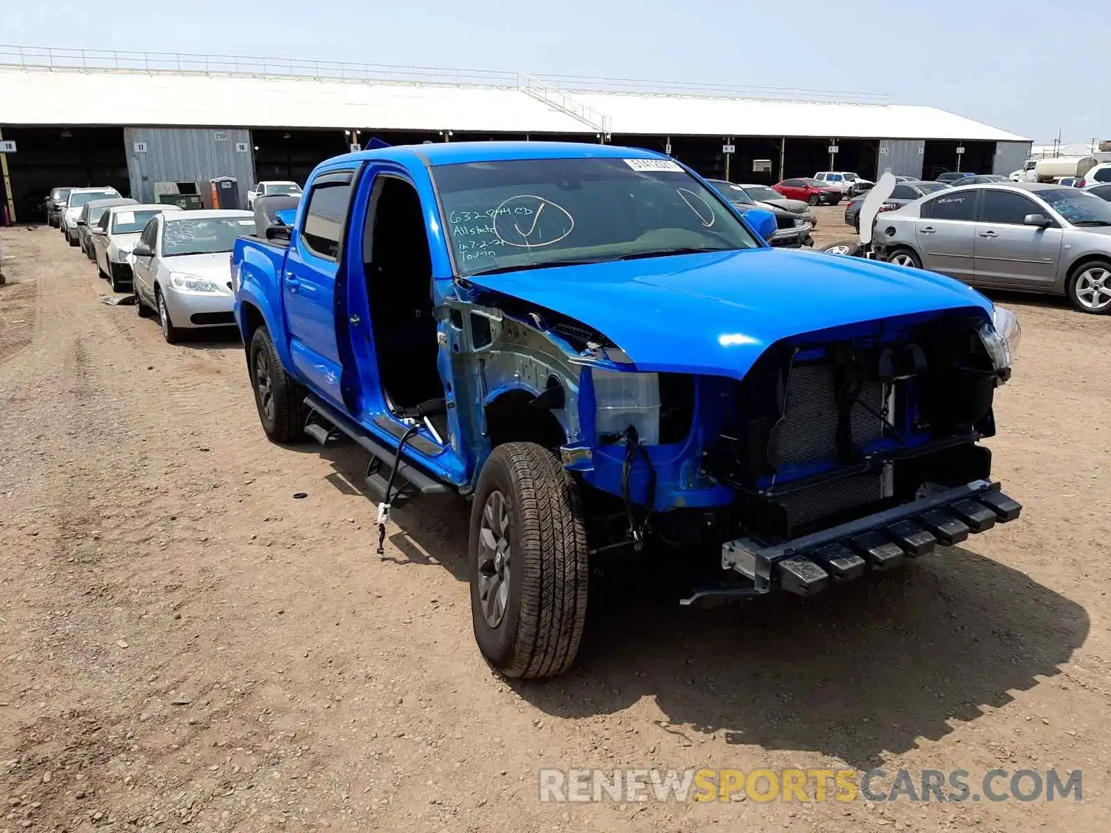 1 Photograph of a damaged car 3TMCZ5AN8MM372229 TOYOTA TACOMA 2021