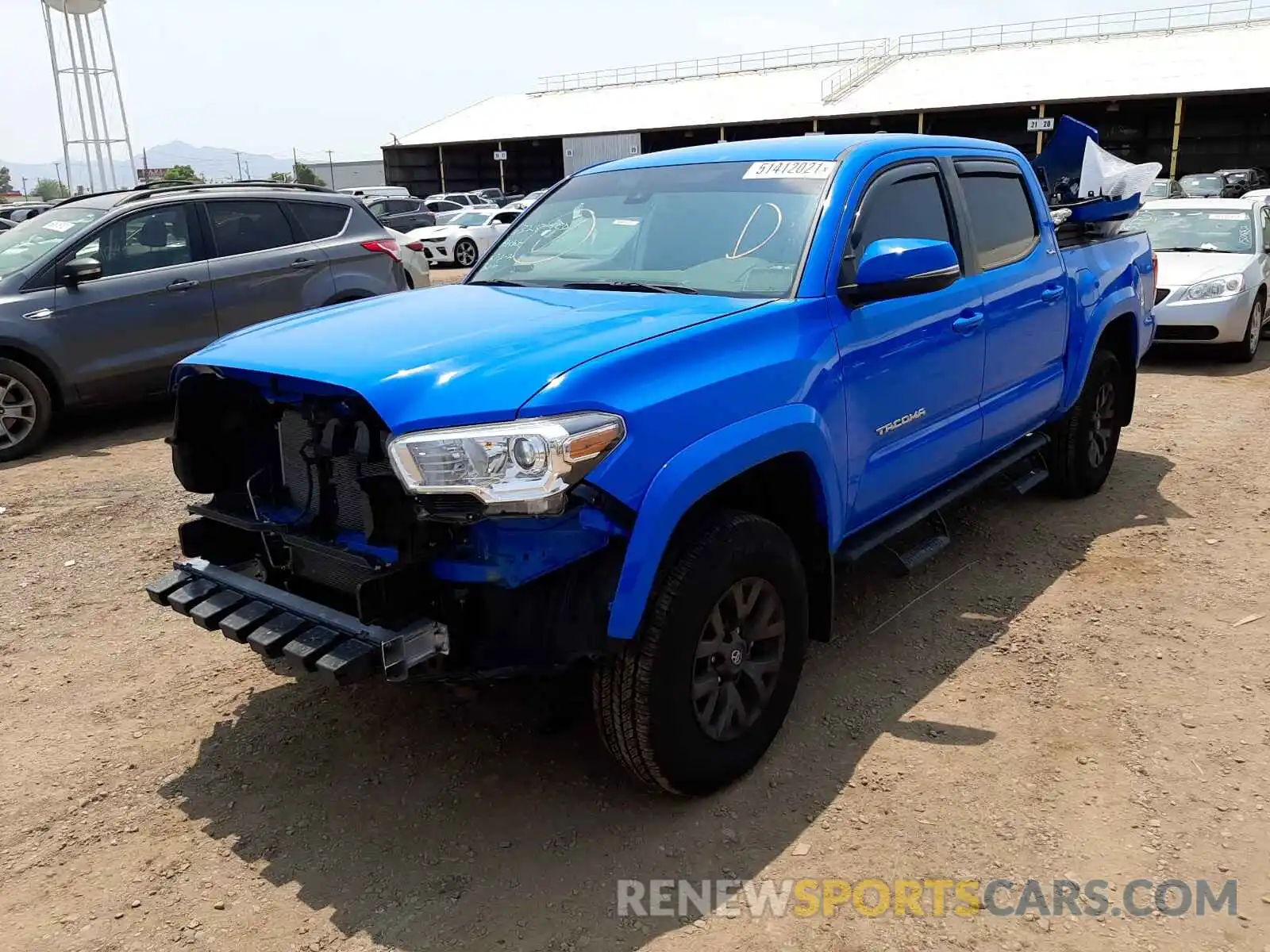 2 Photograph of a damaged car 3TMCZ5AN8MM372229 TOYOTA TACOMA 2021