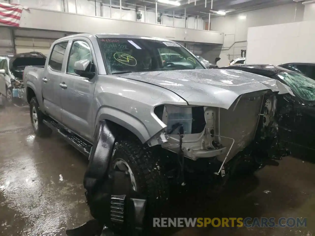 1 Photograph of a damaged car 3TMCZ5AN8MM374627 TOYOTA TACOMA 2021