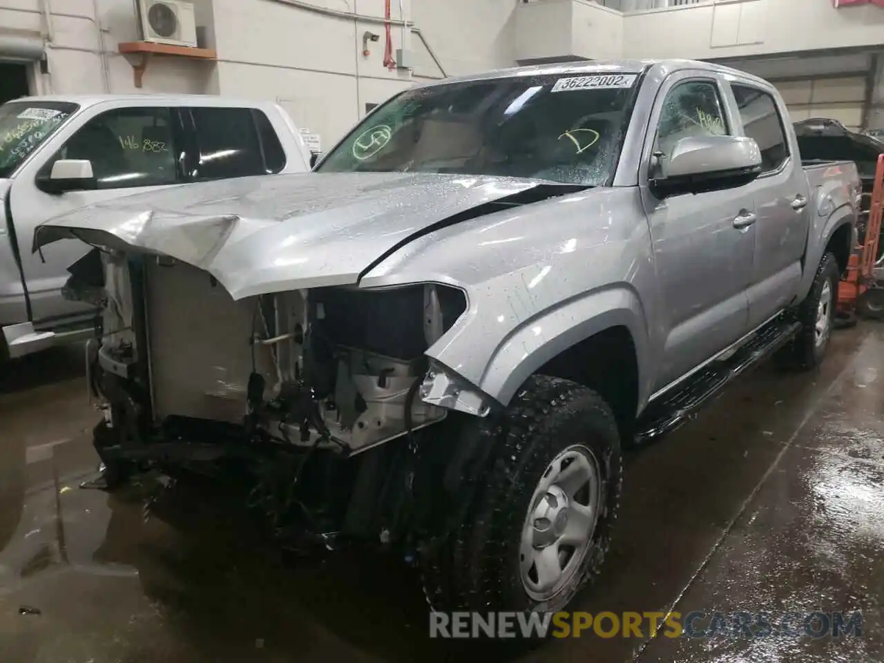 2 Photograph of a damaged car 3TMCZ5AN8MM374627 TOYOTA TACOMA 2021