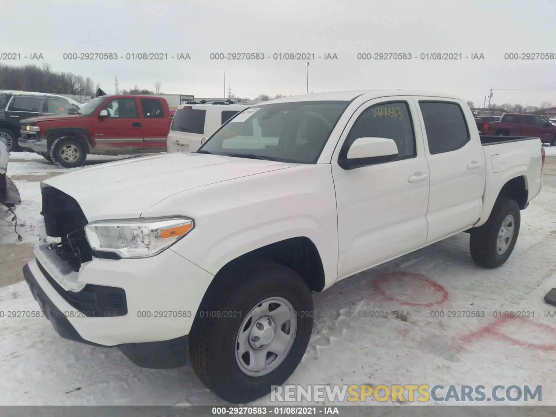 2 Photograph of a damaged car 3TMCZ5AN8MM384011 TOYOTA TACOMA 2021