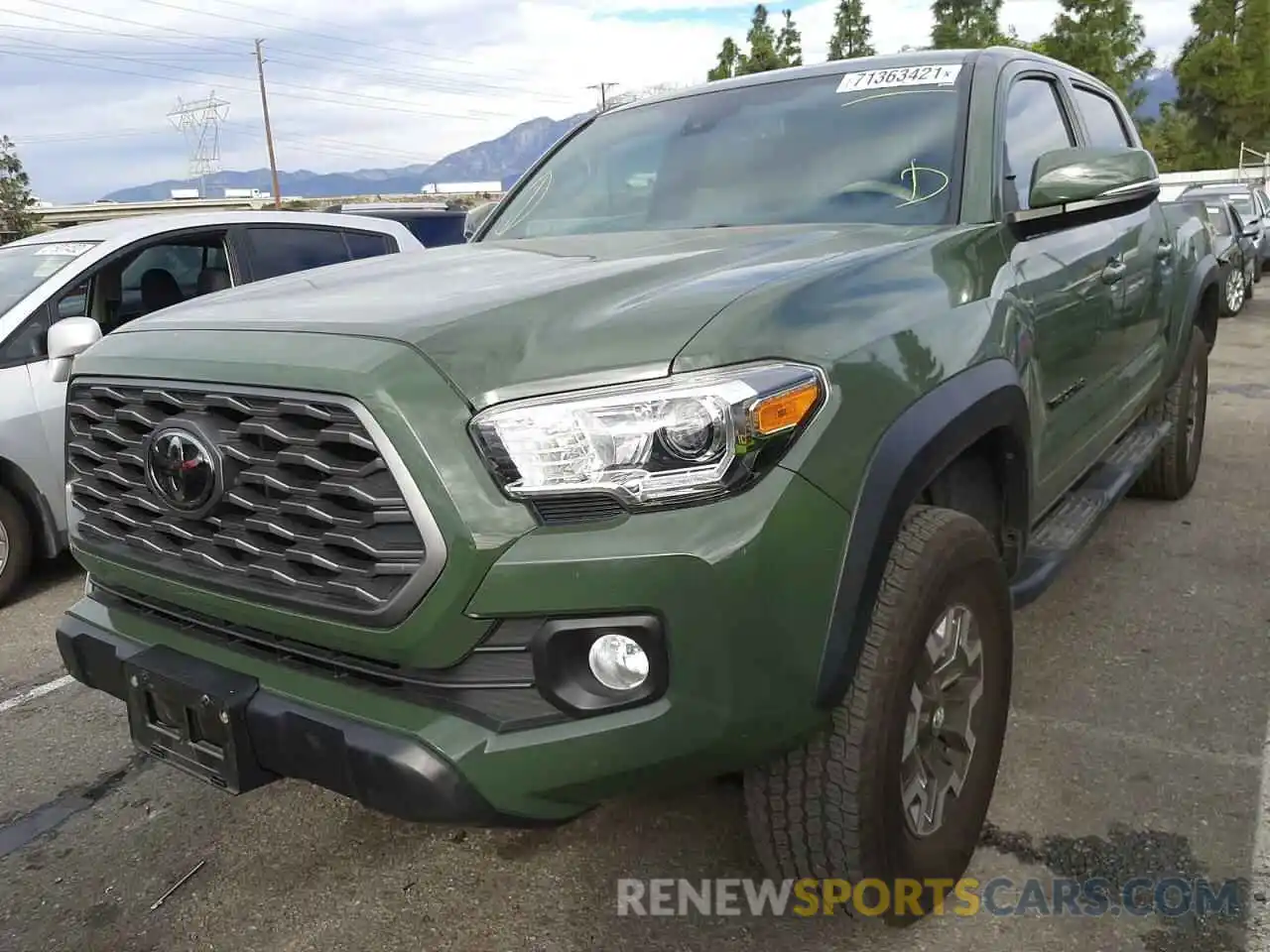 2 Photograph of a damaged car 3TMCZ5AN8MM393193 TOYOTA TACOMA 2021