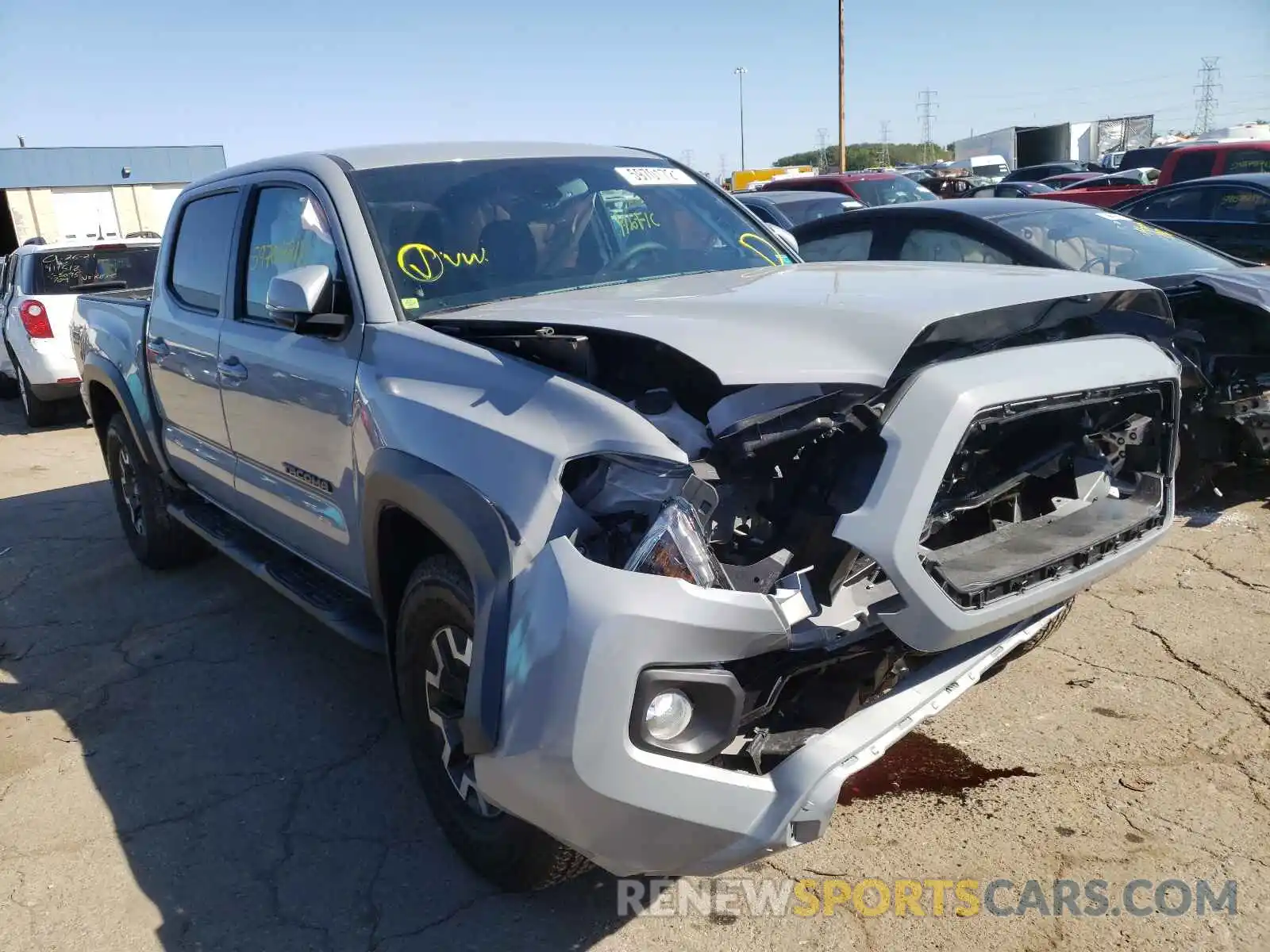 1 Photograph of a damaged car 3TMCZ5AN8MM403138 TOYOTA TACOMA 2021