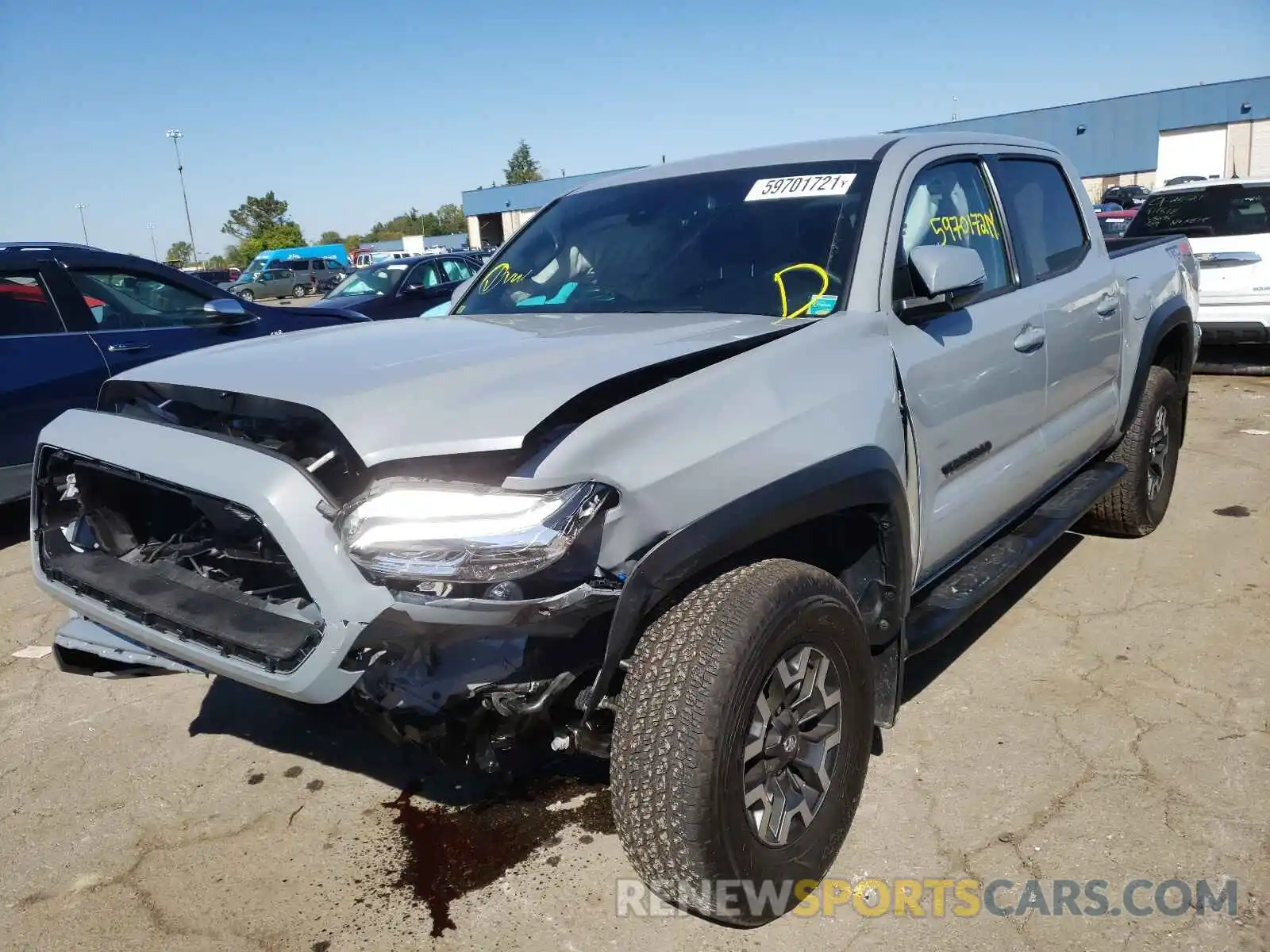 2 Photograph of a damaged car 3TMCZ5AN8MM403138 TOYOTA TACOMA 2021