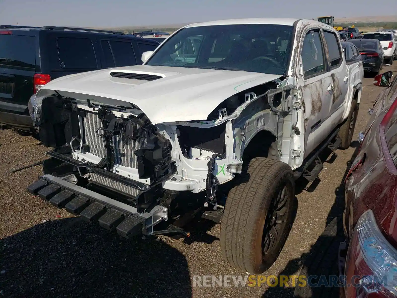 2 Photograph of a damaged car 3TMCZ5AN8MM407108 TOYOTA TACOMA 2021