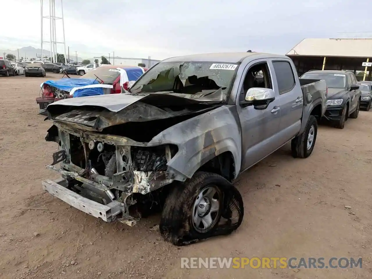 2 Photograph of a damaged car 3TMCZ5AN8MM408226 TOYOTA TACOMA 2021