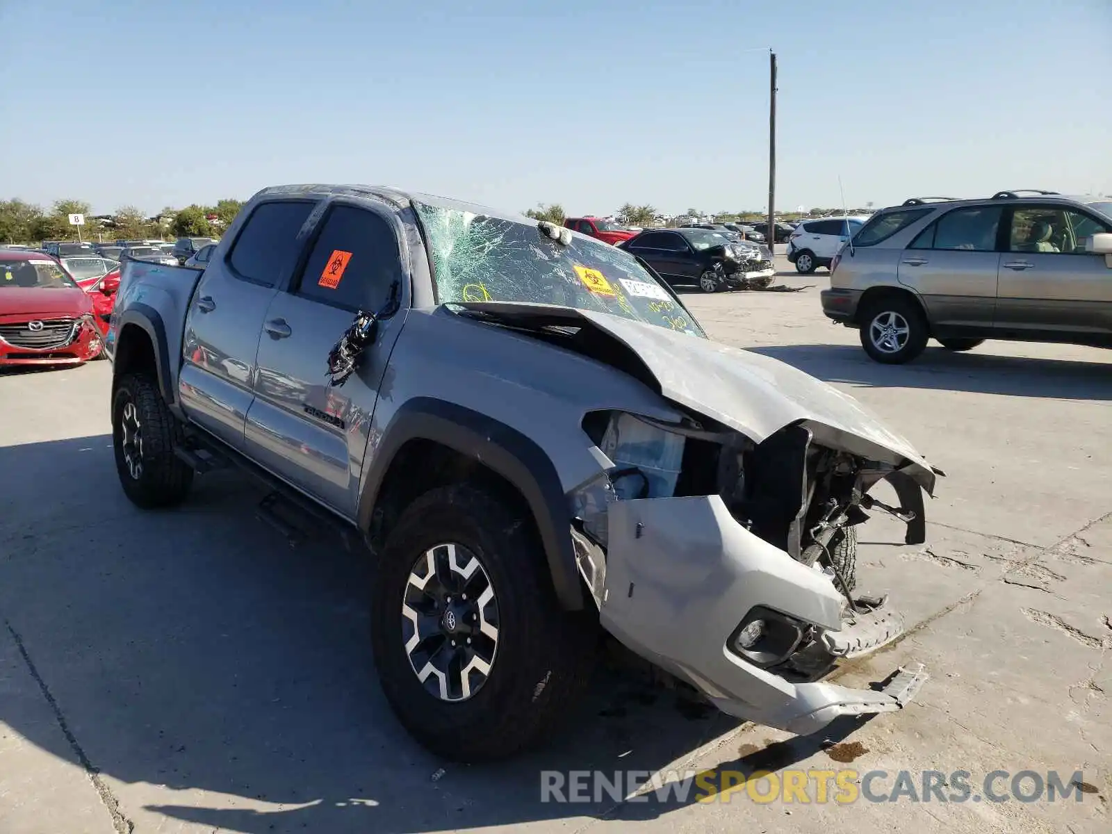 1 Photograph of a damaged car 3TMCZ5AN8MM408551 TOYOTA TACOMA 2021