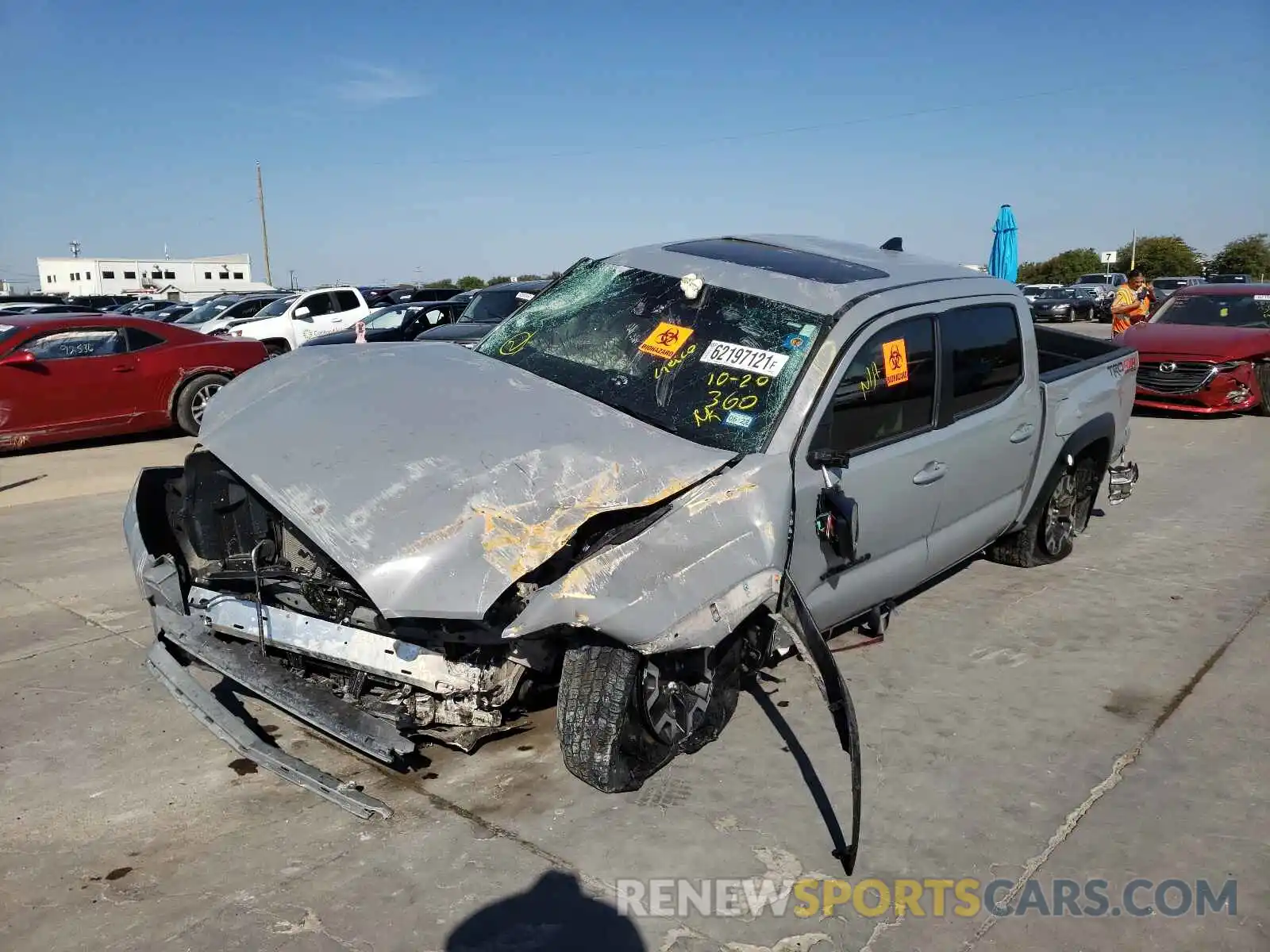 2 Photograph of a damaged car 3TMCZ5AN8MM408551 TOYOTA TACOMA 2021