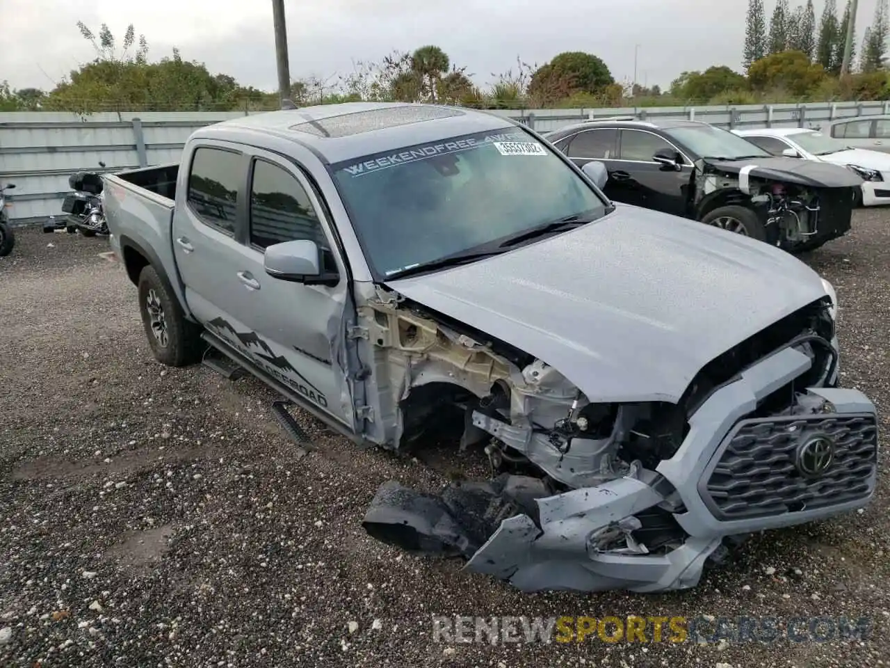 1 Photograph of a damaged car 3TMCZ5AN8MM409084 TOYOTA TACOMA 2021