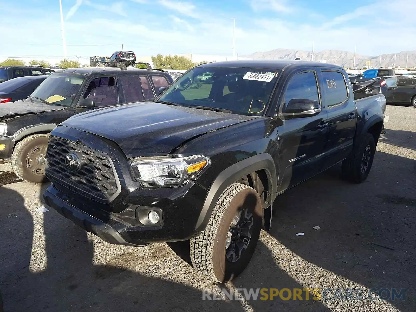 2 Photograph of a damaged car 3TMCZ5AN8MM409103 TOYOTA TACOMA 2021