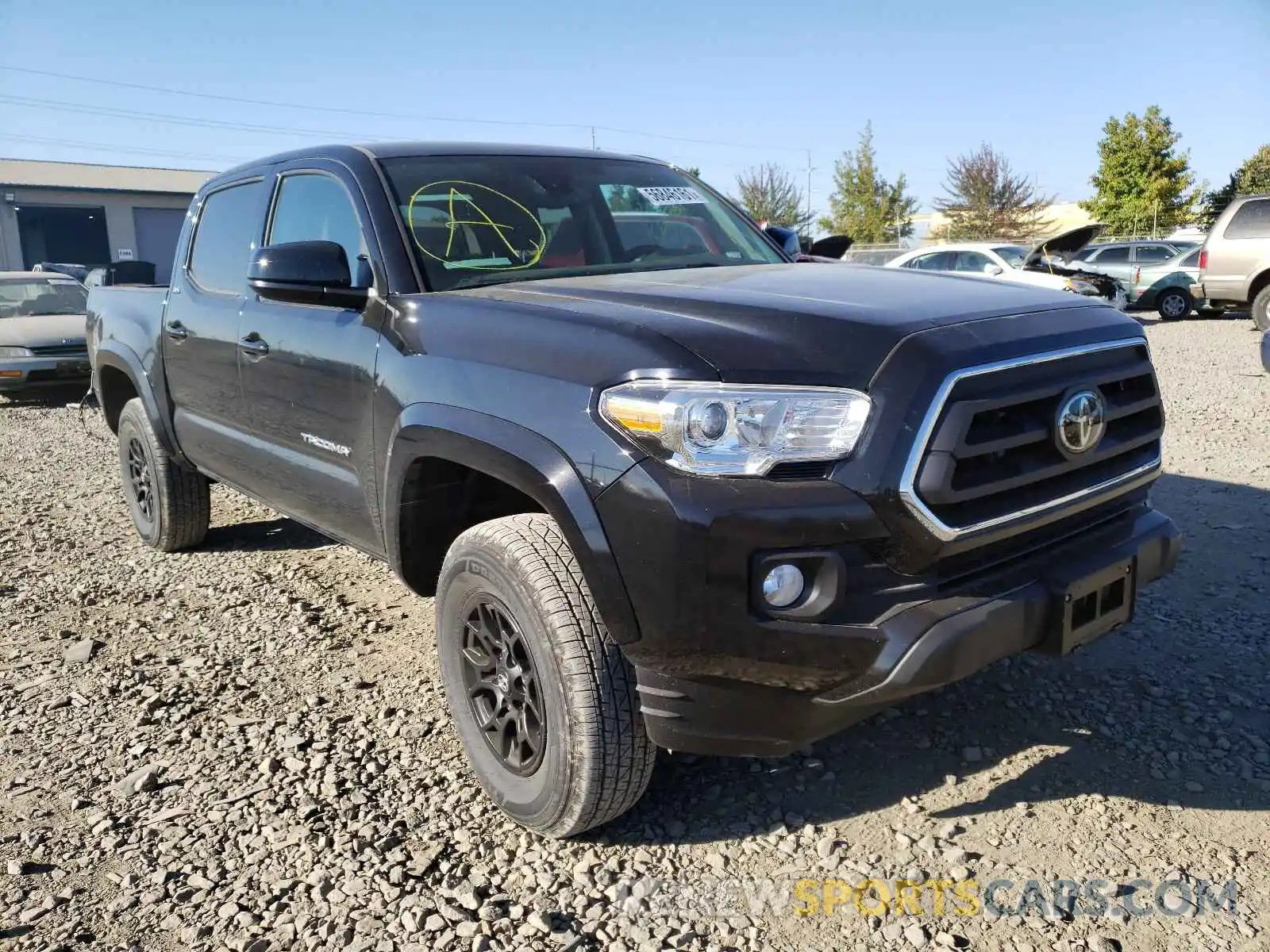 1 Photograph of a damaged car 3TMCZ5AN8MM413295 TOYOTA TACOMA 2021