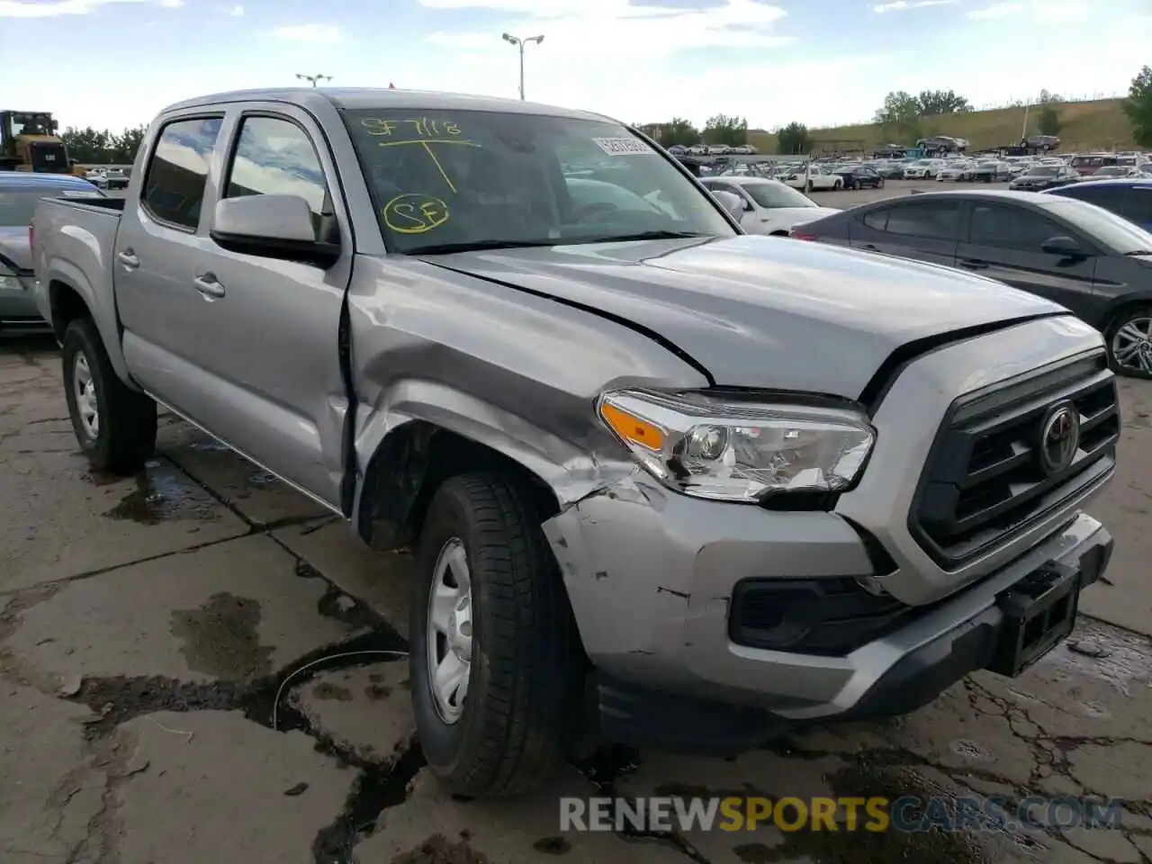 1 Photograph of a damaged car 3TMCZ5AN8MM413992 TOYOTA TACOMA 2021