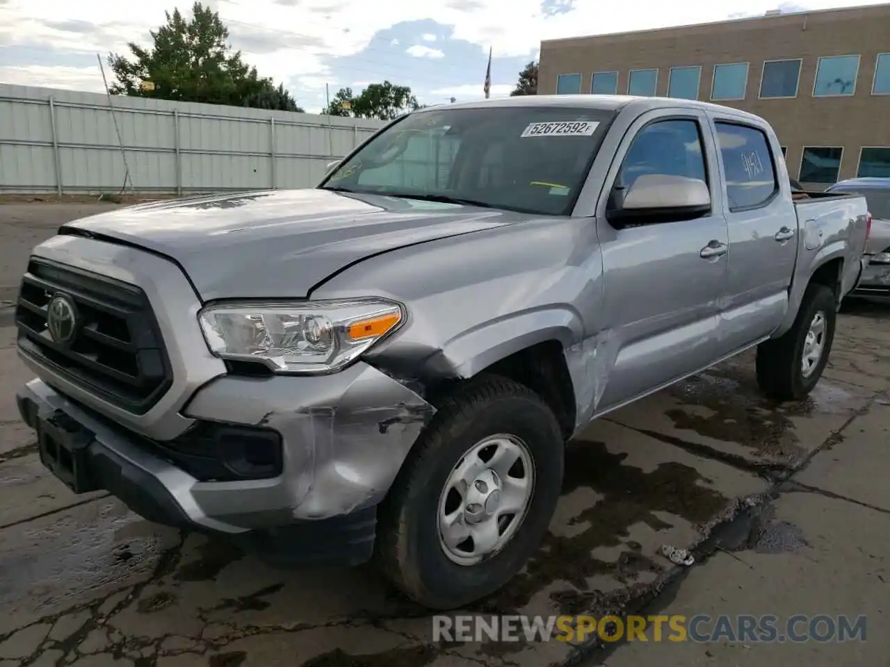 2 Photograph of a damaged car 3TMCZ5AN8MM413992 TOYOTA TACOMA 2021