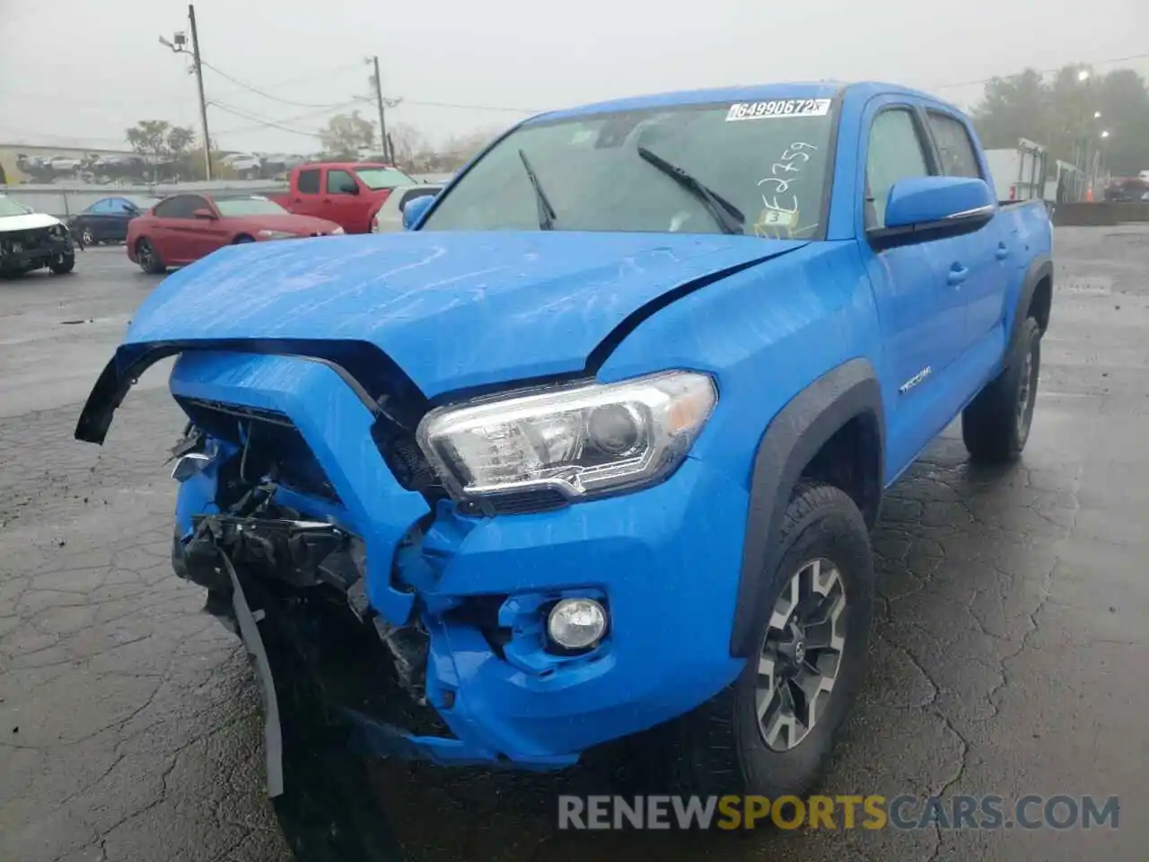 2 Photograph of a damaged car 3TMCZ5AN8MM414365 TOYOTA TACOMA 2021