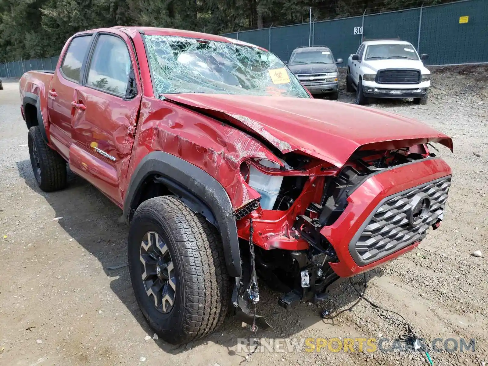 1 Photograph of a damaged car 3TMCZ5AN8MM421008 TOYOTA TACOMA 2021