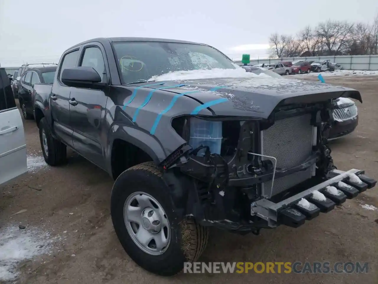 1 Photograph of a damaged car 3TMCZ5AN8MM431117 TOYOTA TACOMA 2021