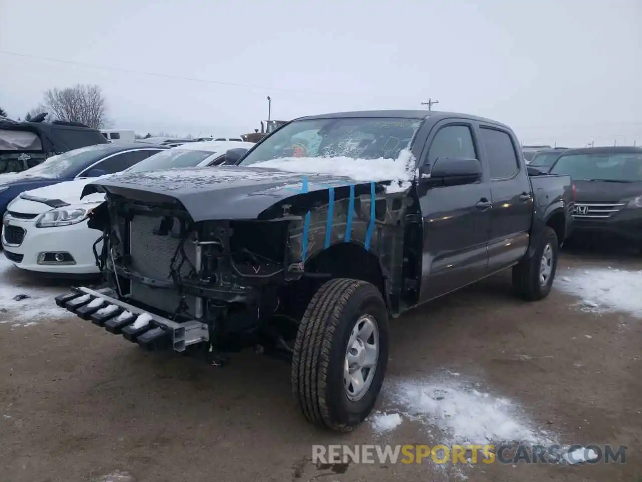 2 Photograph of a damaged car 3TMCZ5AN8MM431117 TOYOTA TACOMA 2021