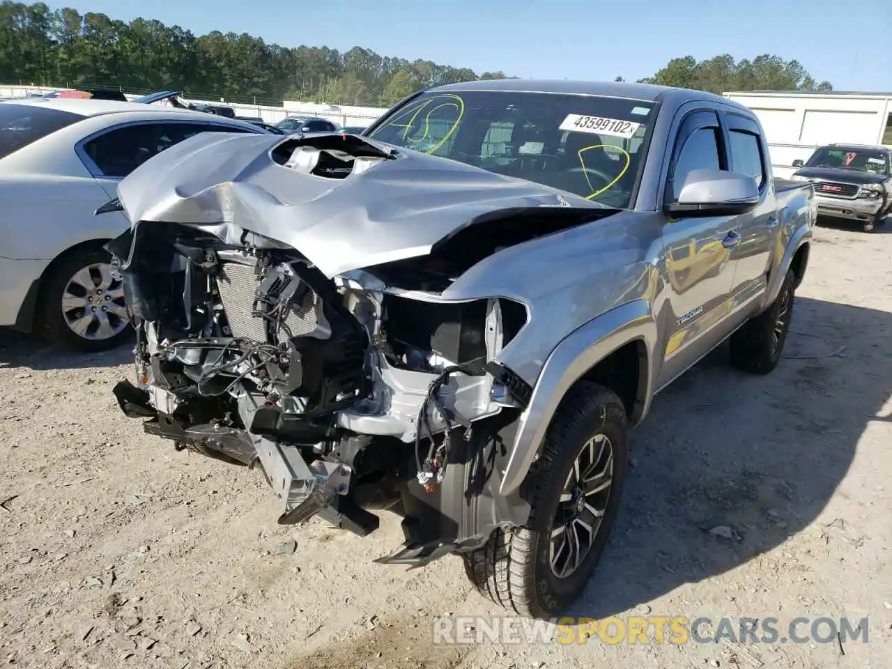 2 Photograph of a damaged car 3TMCZ5AN8MM432851 TOYOTA TACOMA 2021