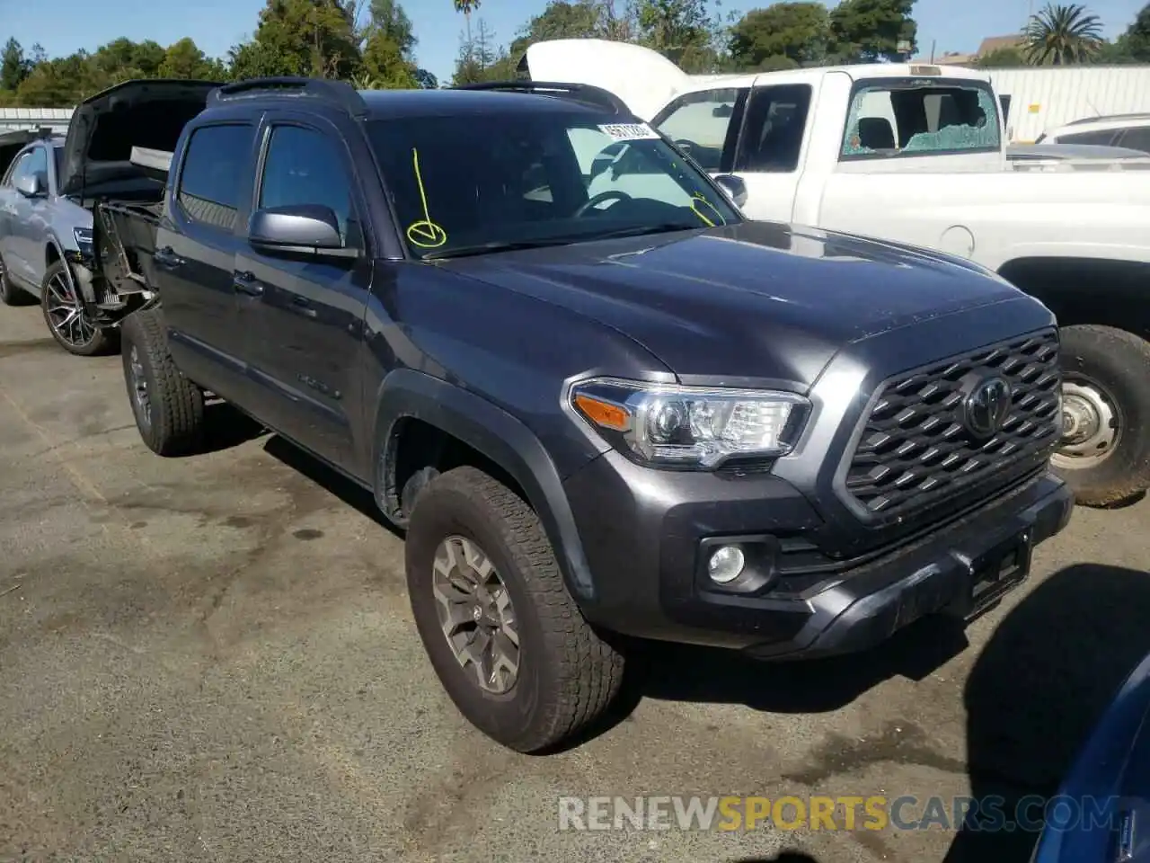 1 Photograph of a damaged car 3TMCZ5AN8MM444725 TOYOTA TACOMA 2021