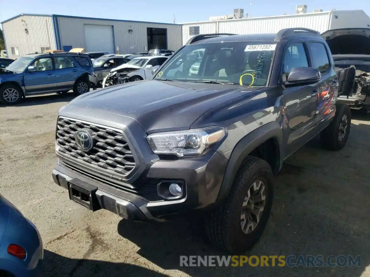 2 Photograph of a damaged car 3TMCZ5AN8MM444725 TOYOTA TACOMA 2021