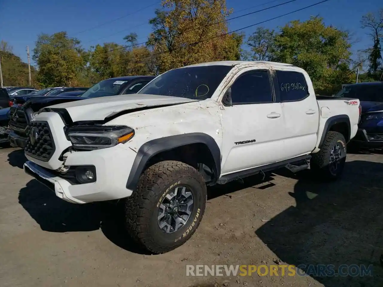 2 Photograph of a damaged car 3TMCZ5AN8MM447981 TOYOTA TACOMA 2021