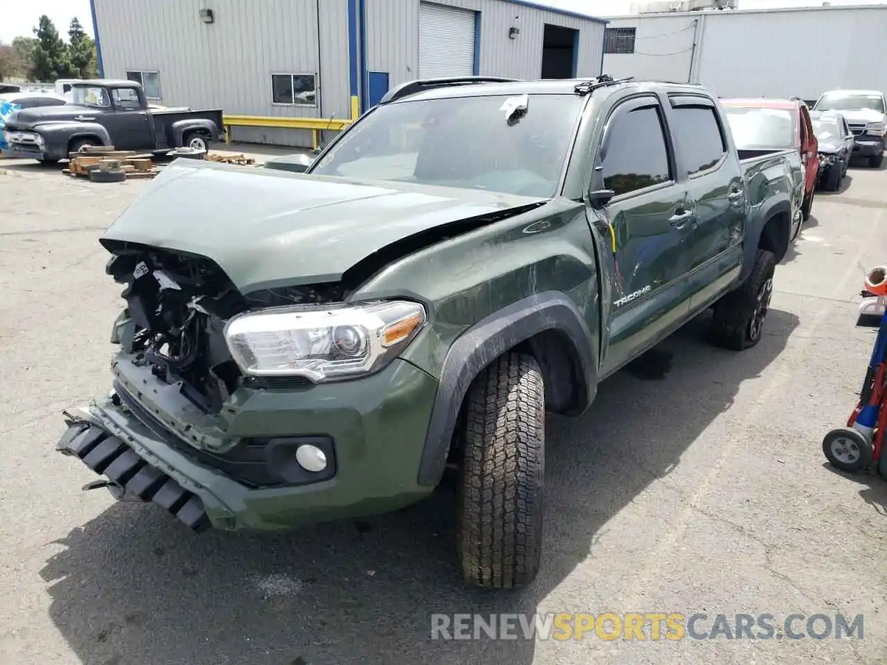 2 Photograph of a damaged car 3TMCZ5AN8MM448998 TOYOTA TACOMA 2021