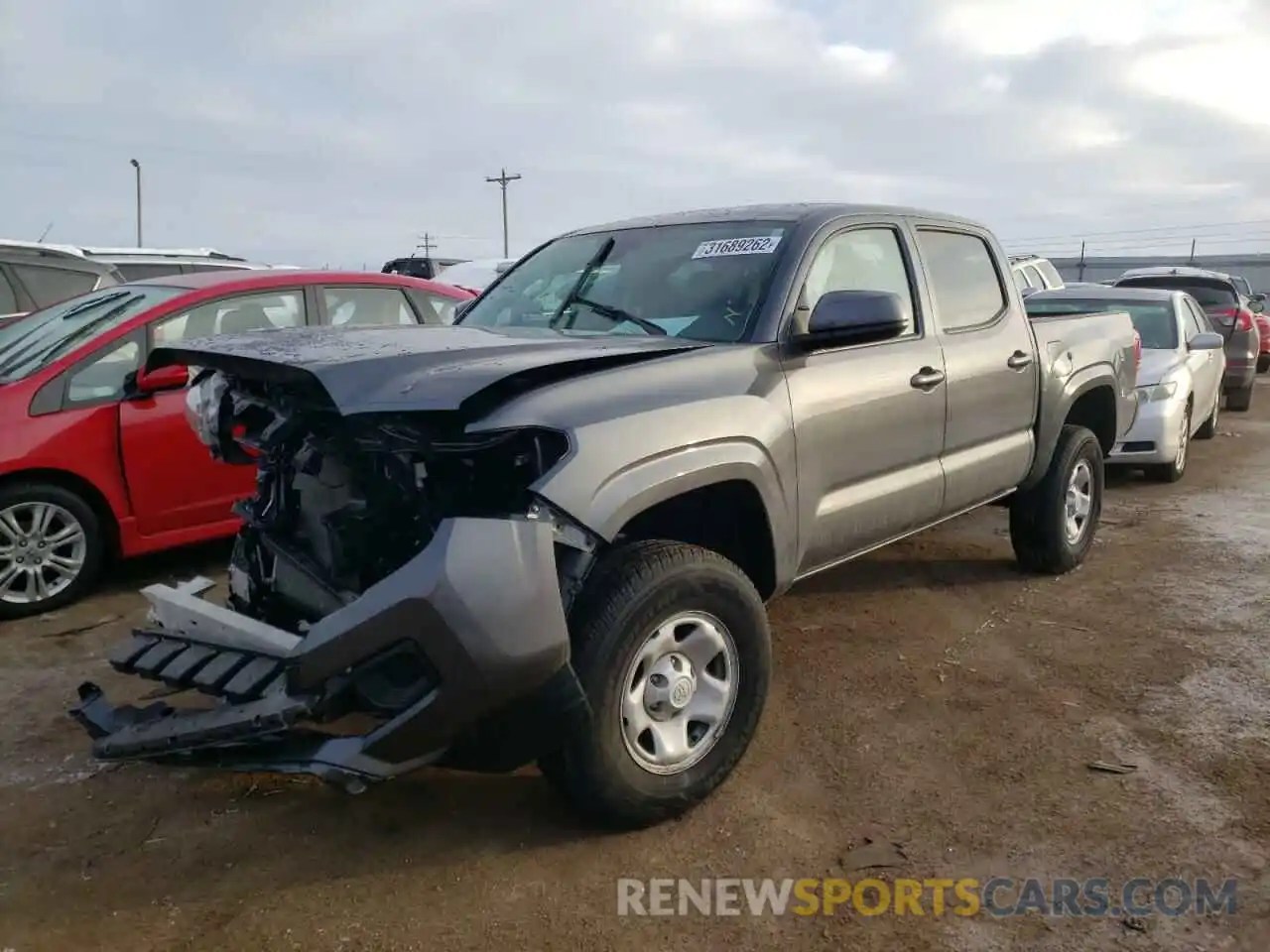 2 Photograph of a damaged car 3TMCZ5AN9MM392148 TOYOTA TACOMA 2021