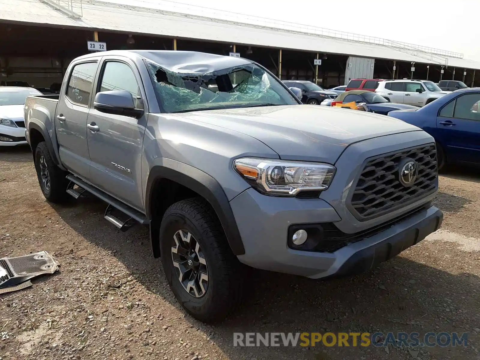 1 Photograph of a damaged car 3TMCZ5AN9MM398791 TOYOTA TACOMA 2021