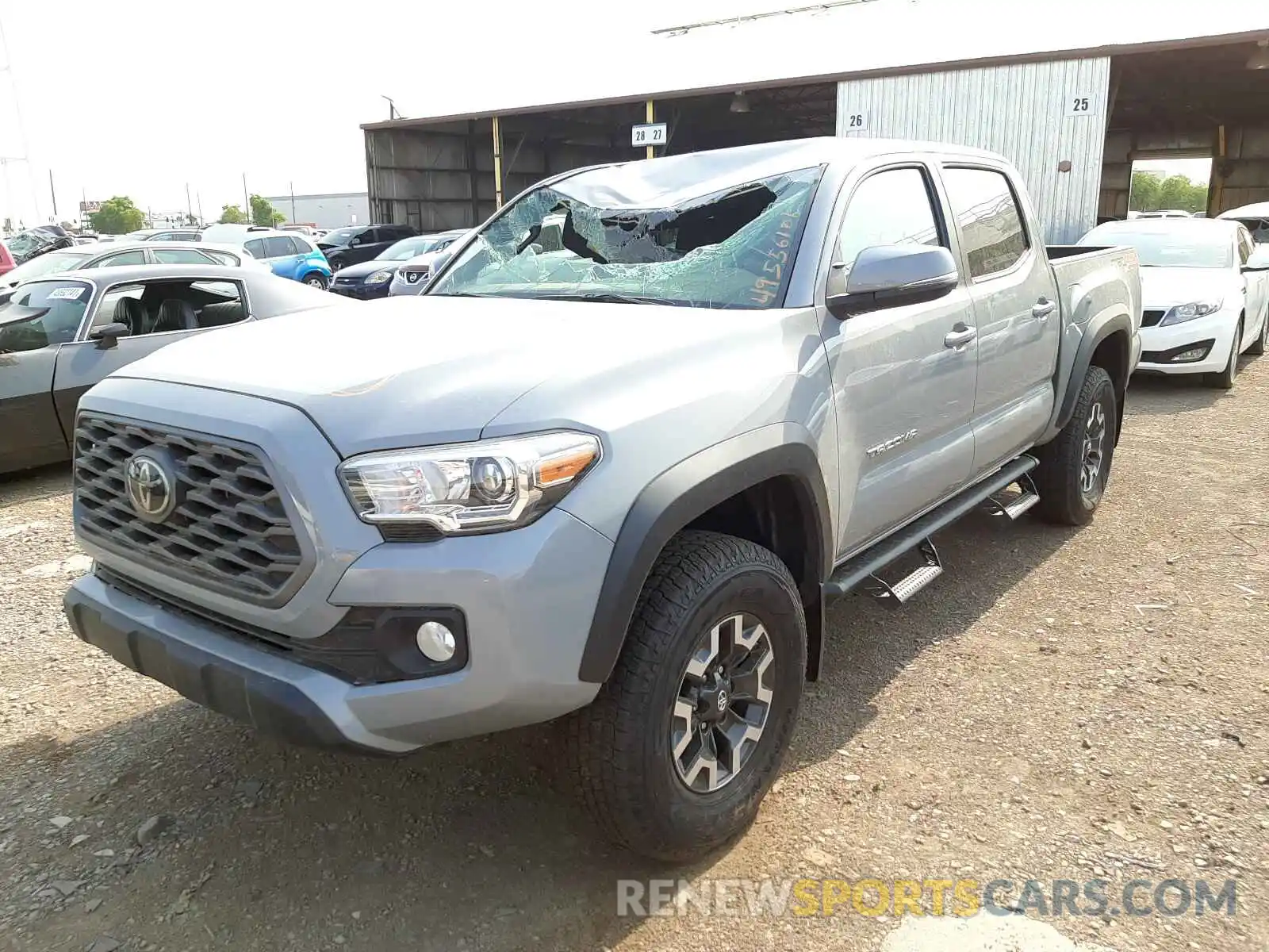 2 Photograph of a damaged car 3TMCZ5AN9MM398791 TOYOTA TACOMA 2021