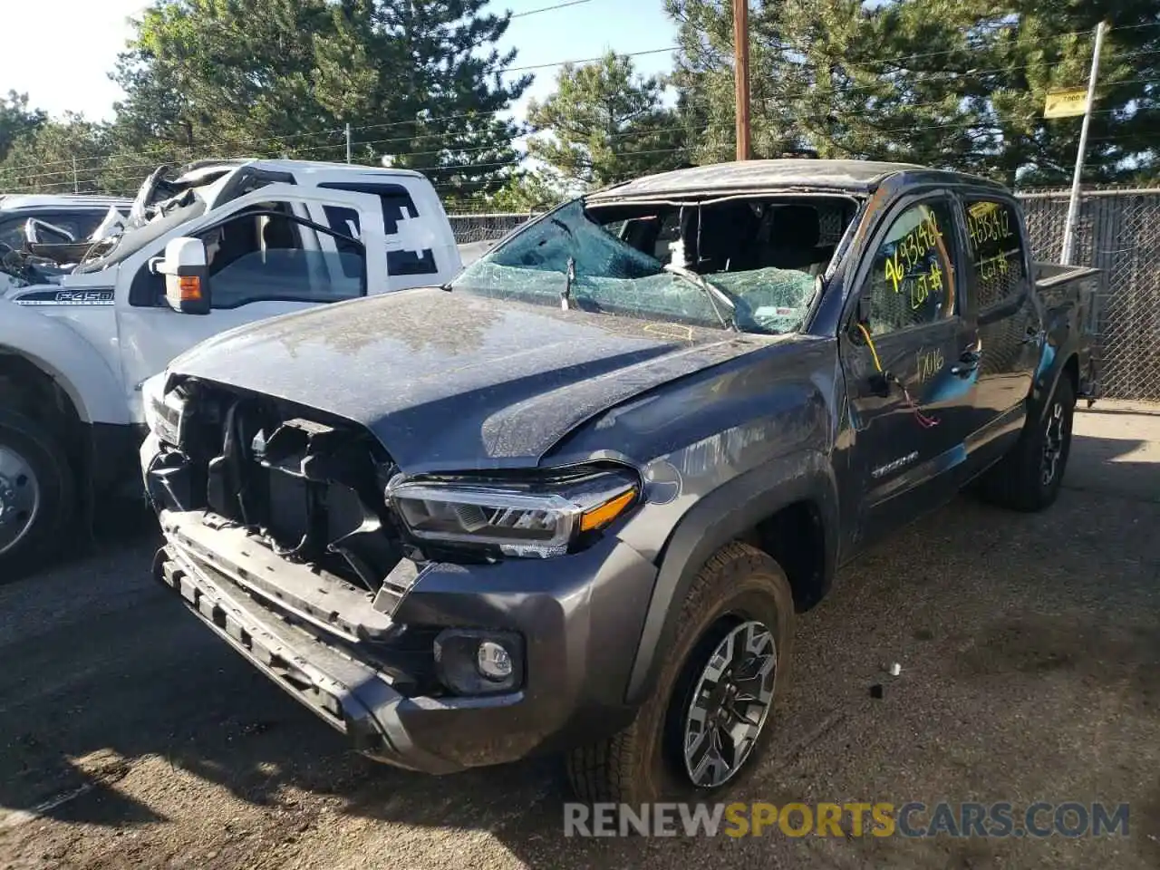 2 Photograph of a damaged car 3TMCZ5AN9MM402354 TOYOTA TACOMA 2021