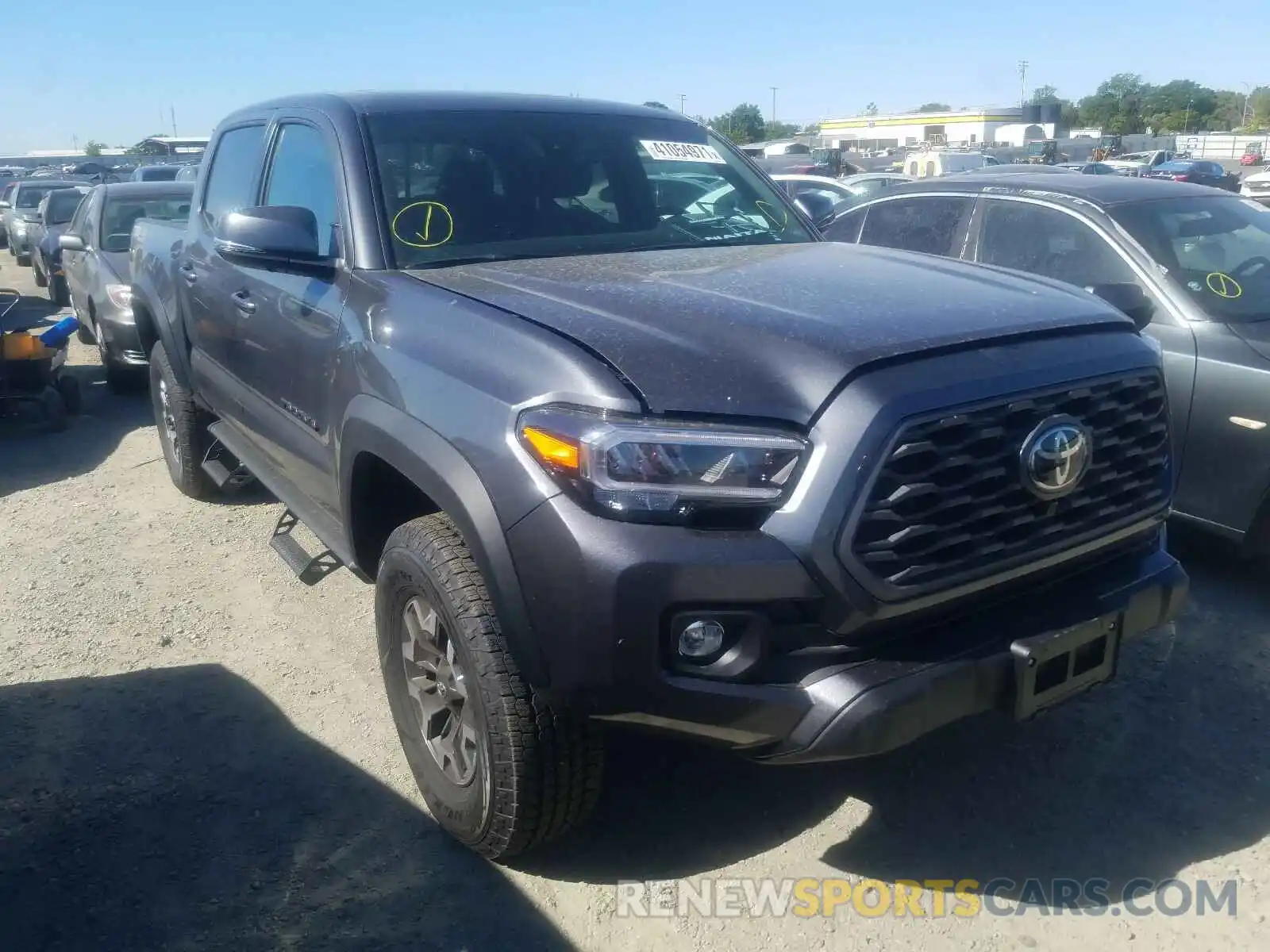 1 Photograph of a damaged car 3TMCZ5AN9MM405433 TOYOTA TACOMA 2021