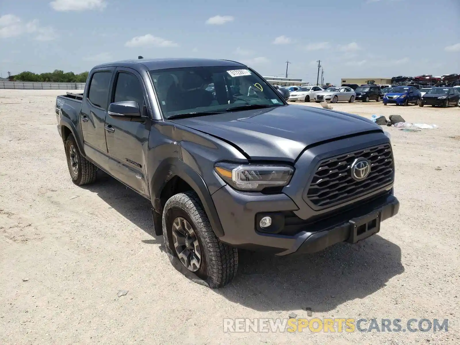 1 Photograph of a damaged car 3TMCZ5AN9MM406369 TOYOTA TACOMA 2021