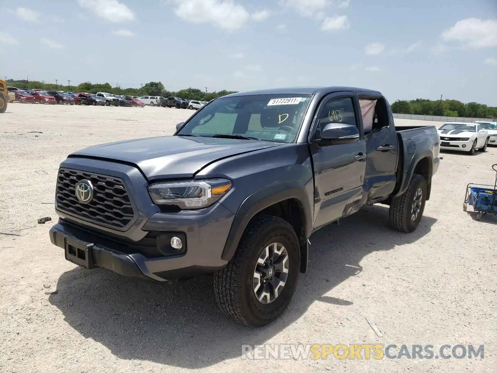 2 Photograph of a damaged car 3TMCZ5AN9MM406369 TOYOTA TACOMA 2021