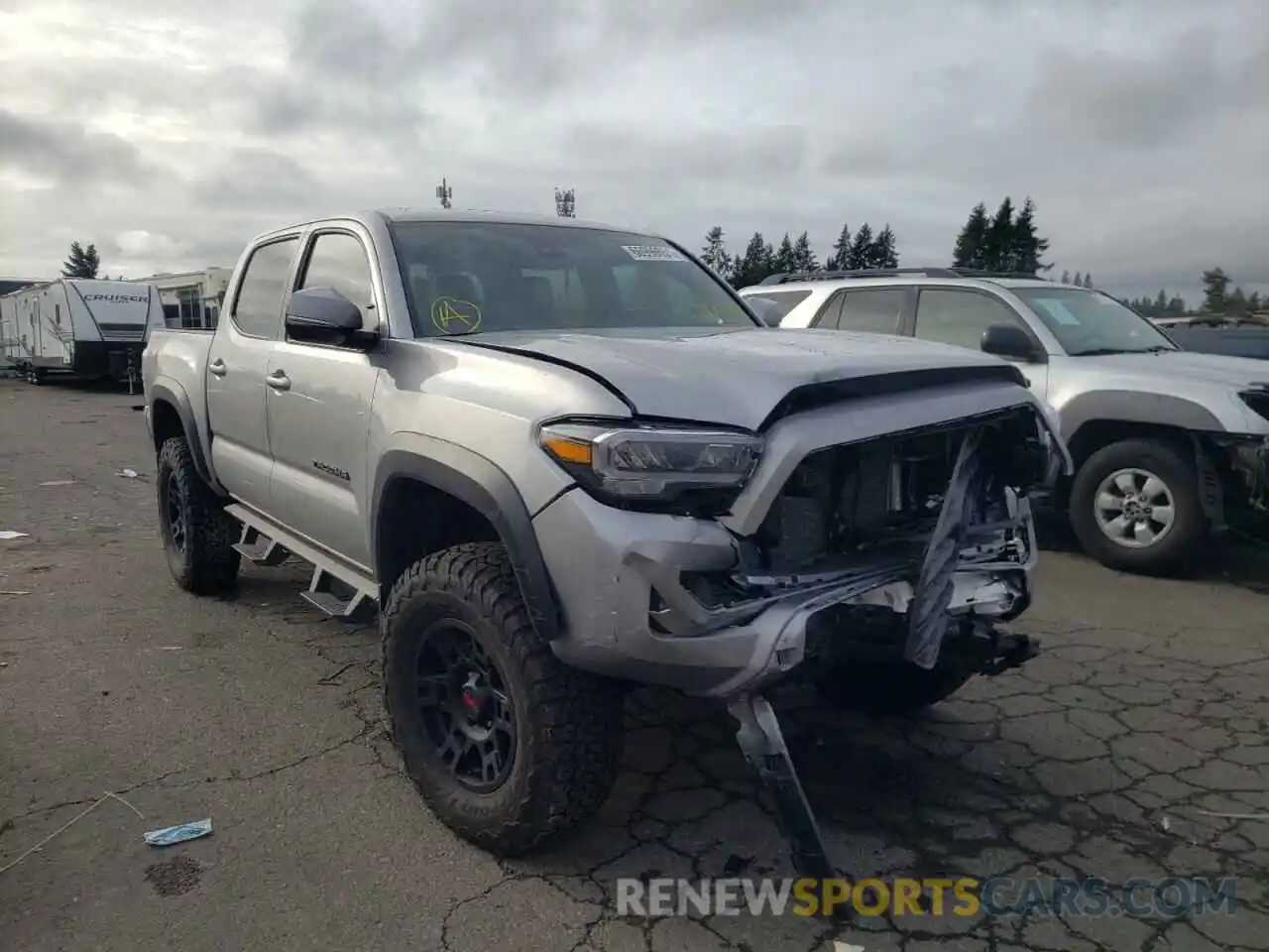 1 Photograph of a damaged car 3TMCZ5AN9MM409398 TOYOTA TACOMA 2021