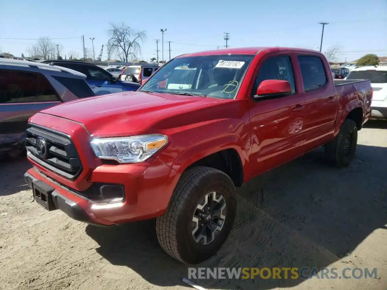 2 Photograph of a damaged car 3TMCZ5AN9MM411796 TOYOTA TACOMA 2021